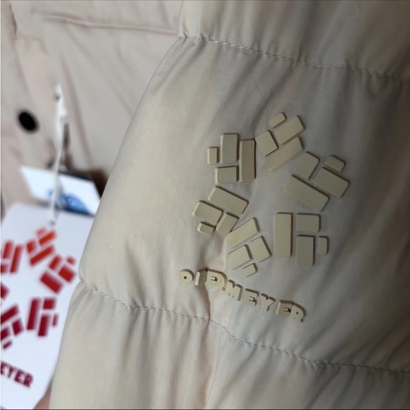 Mens large Obermeyer Cement Puffer Jacket - Picture 9 of 11